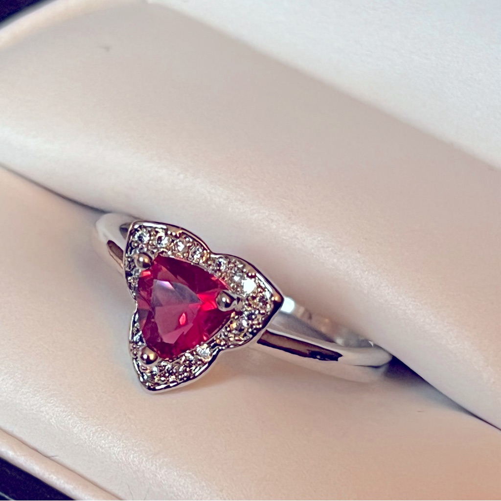 Ruby Halo Ring